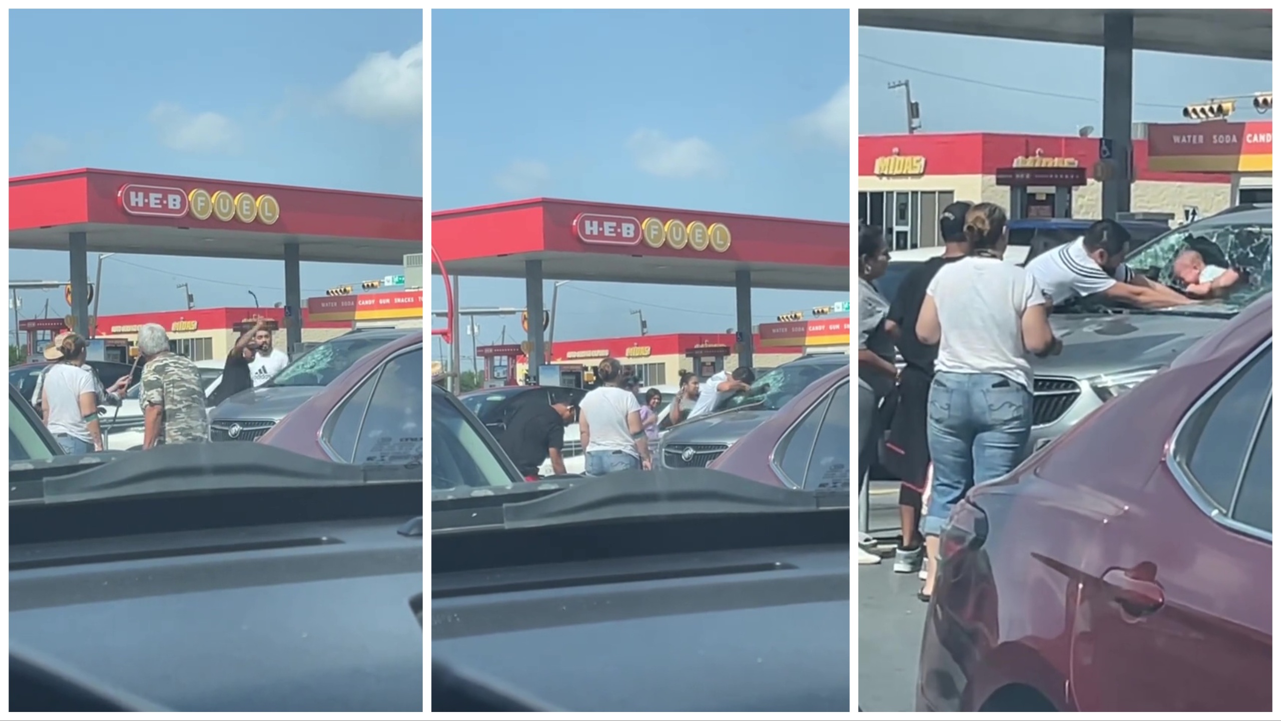 Un enfant enfermé dans une voiture sous le soleil au Texas