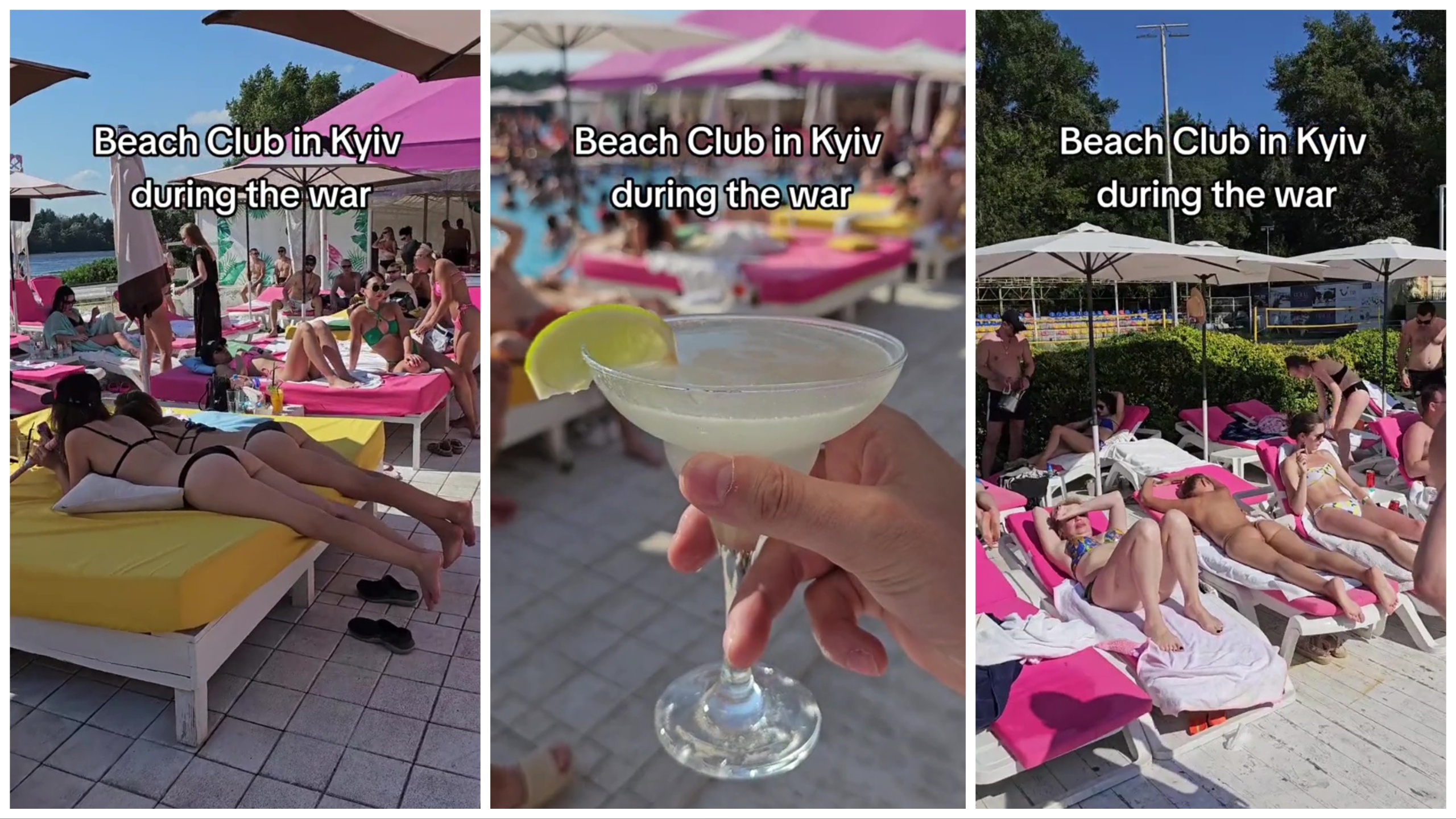 Controversia de la guerra en la playa de Kiev