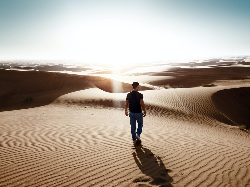 Calor extremo en el desierto