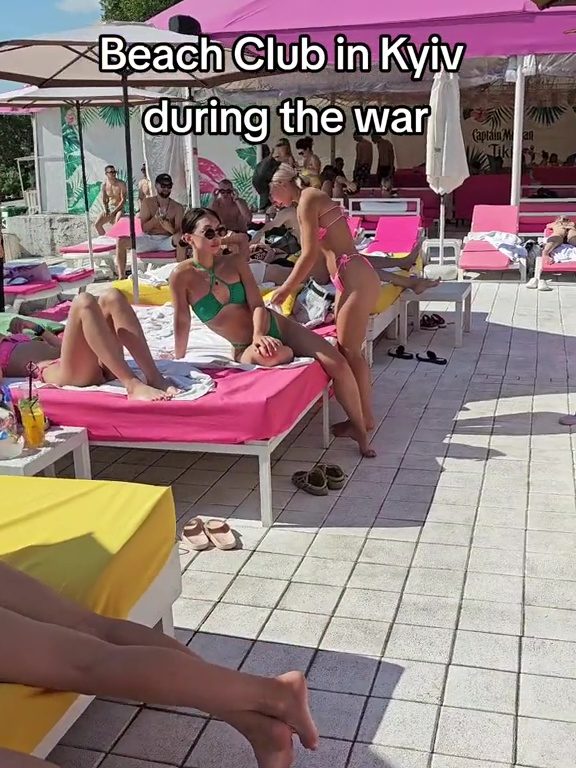 Controversia de la guerra en la playa de Kiev