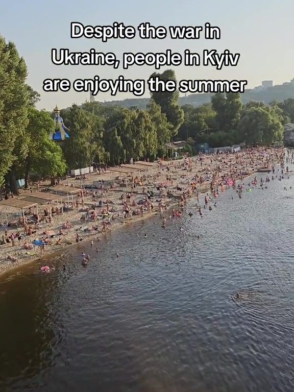 Controversia de la guerra en la playa de Kiev