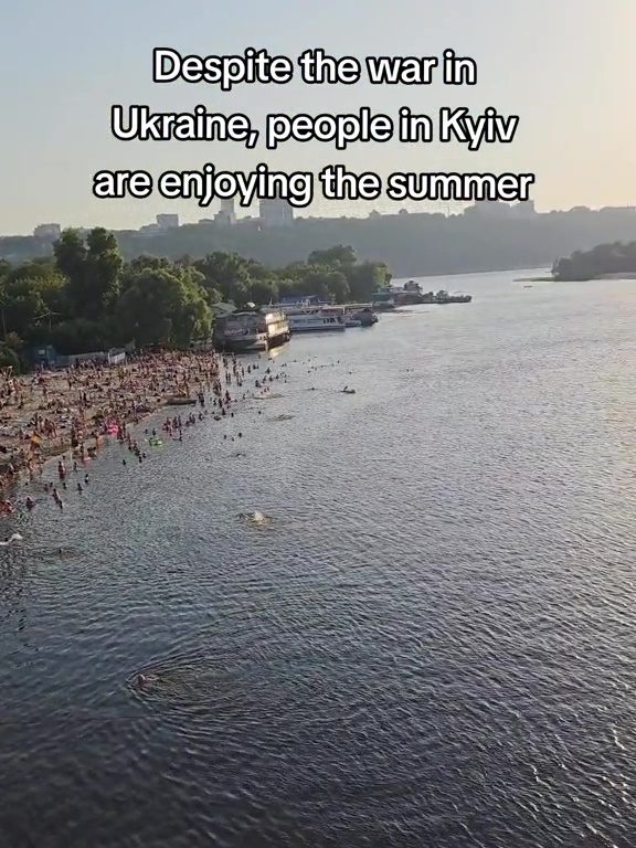 Controversia de la guerra en la playa de Kiev