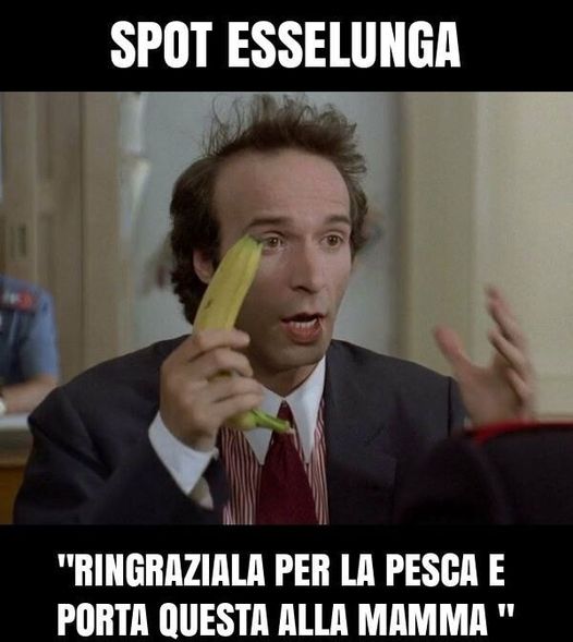 Meme spot esselunga bimba pesca