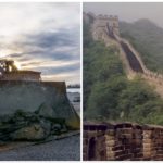 Grande Muraglia bucata con escavatore due arresti