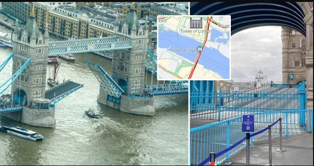 El Tower Bridge permanece abierto debido a una falla