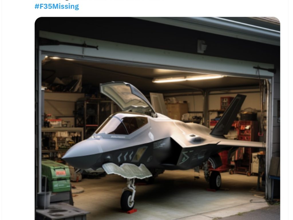 meme F-35 americano scomparso