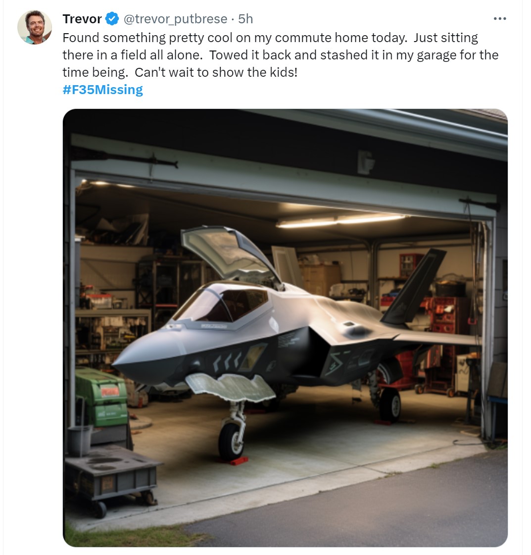 meme F-35 americano scomparso