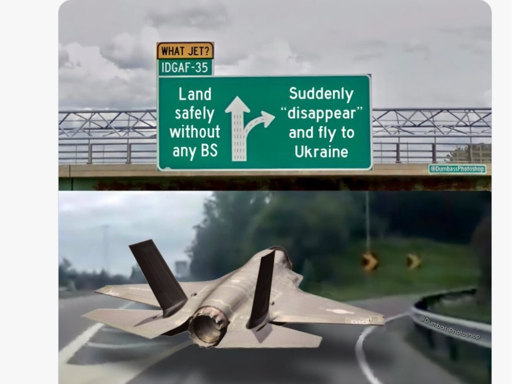 meme F-35 americano scomparso