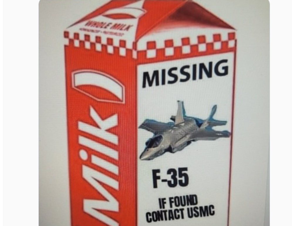 meme F-35 americano scomparso