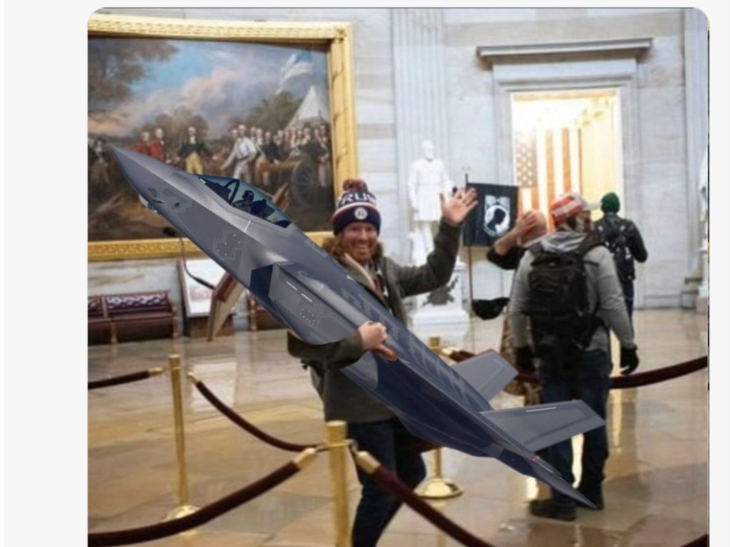 Meme desaparecido del F-35 americano