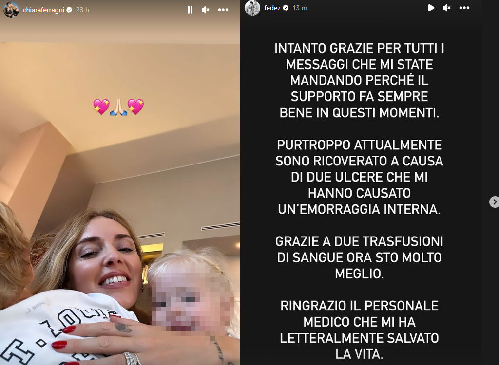 Fedez ricoverato rischiato vita