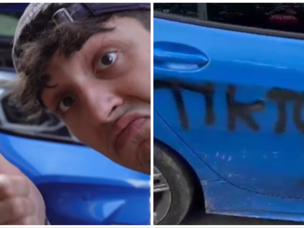 Vandalizan el coche del youtuber Alessandro Greco: "Estoy en shock"