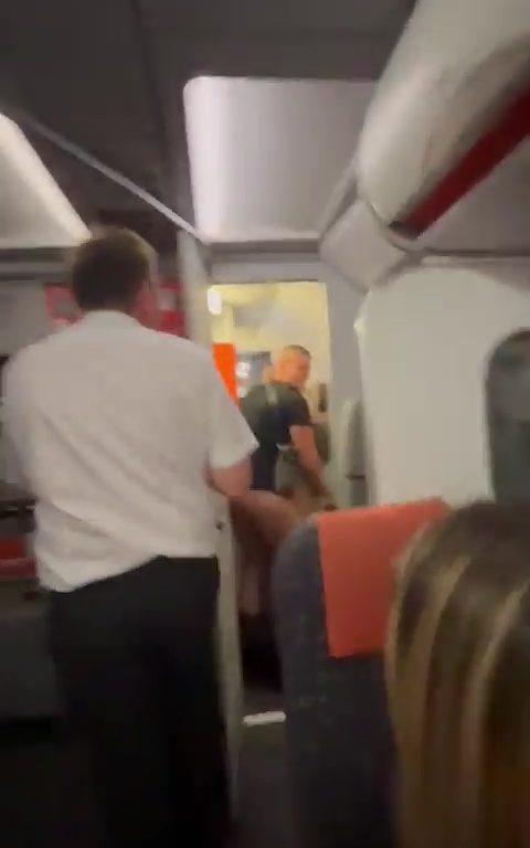 Épanchements dans les toilettes de l'avion, le steward les interrompt : vidéo virale