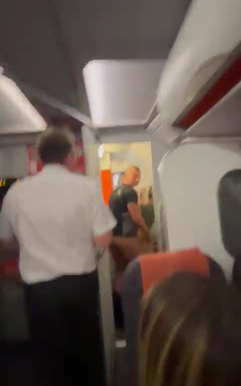 Épanchements dans les toilettes de l'avion, le steward les interrompt : vidéo virale