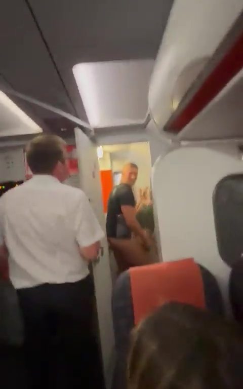 Épanchements dans les toilettes de l'avion, le steward les interrompt : vidéo virale