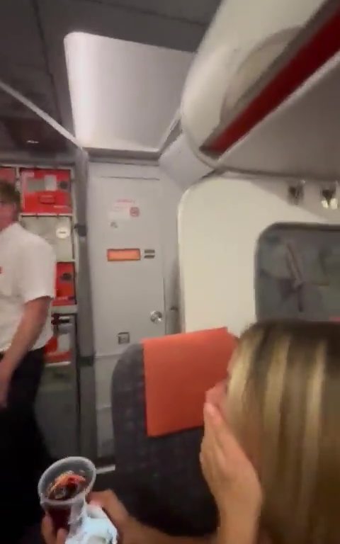 Épanchements dans les toilettes de l'avion, le steward les interrompt : vidéo virale