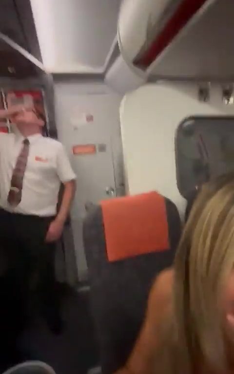 Épanchements dans les toilettes de l'avion, le steward les interrompt : vidéo virale