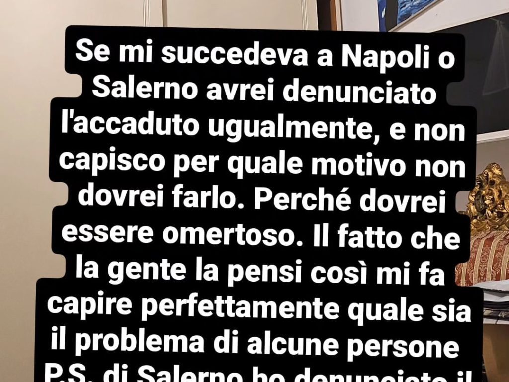 Piero Armenti flieht nach einem Diebstahlversuch aus Foggia und wird beleidigt: Er antwortet so