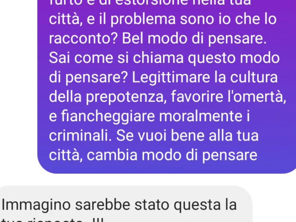 Piero Armenti flieht nach einem Diebstahlversuch aus Foggia und wird beleidigt: Er antwortet so