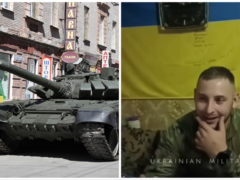 Ukrainischer Soldat trollt Russen: erbeutet defekten Panzer und ruft um Hilfe