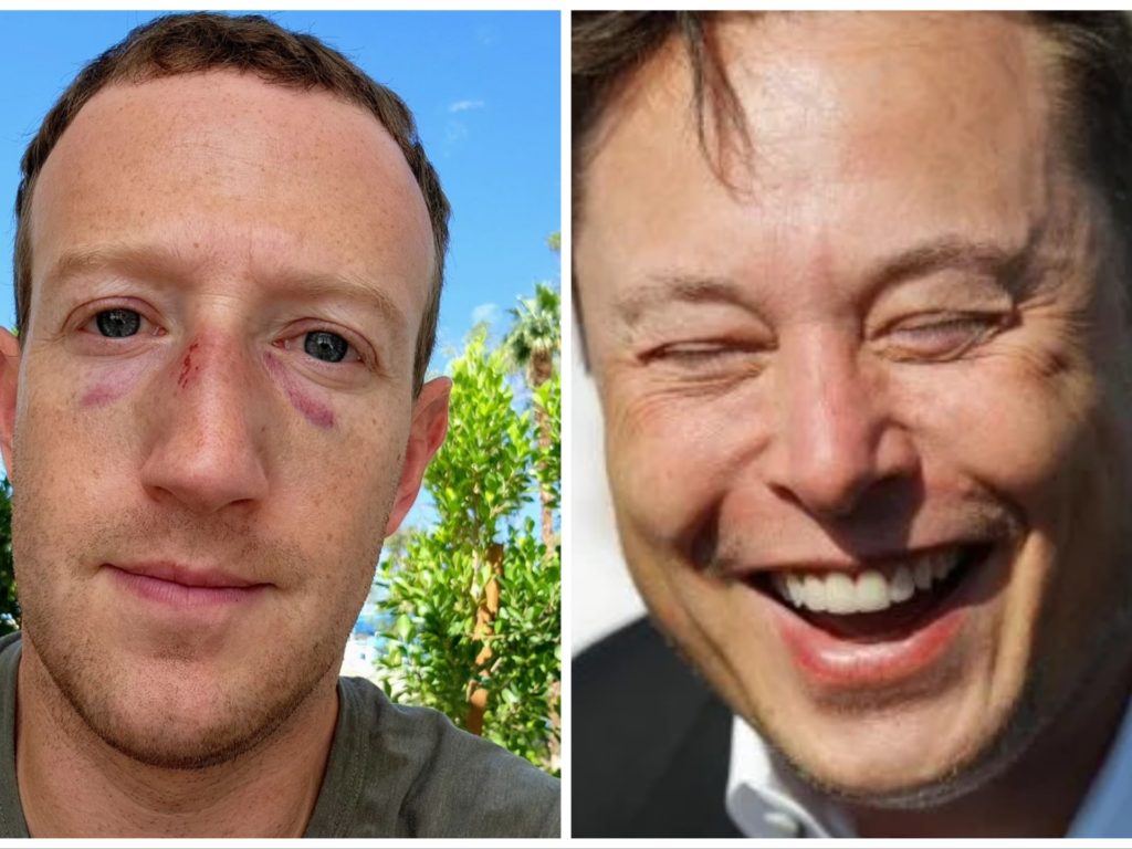 Mark Zuckerberg frappé au visage