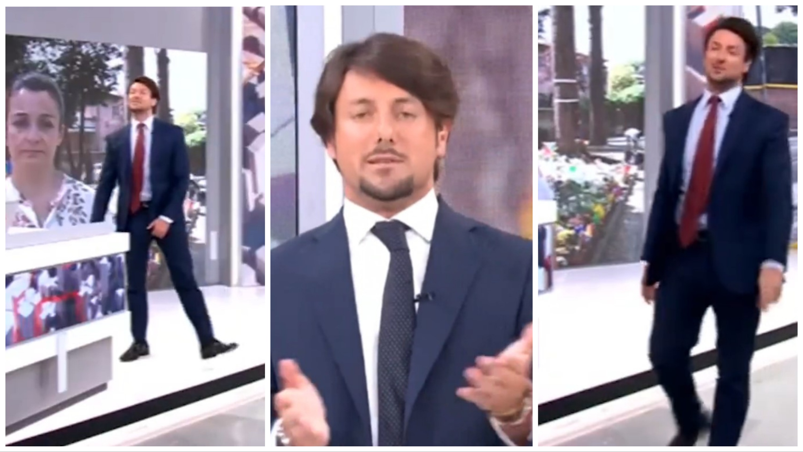 Giambruno "masacrado" por Striscia la Notizia y la revolución ocurre en el estudio