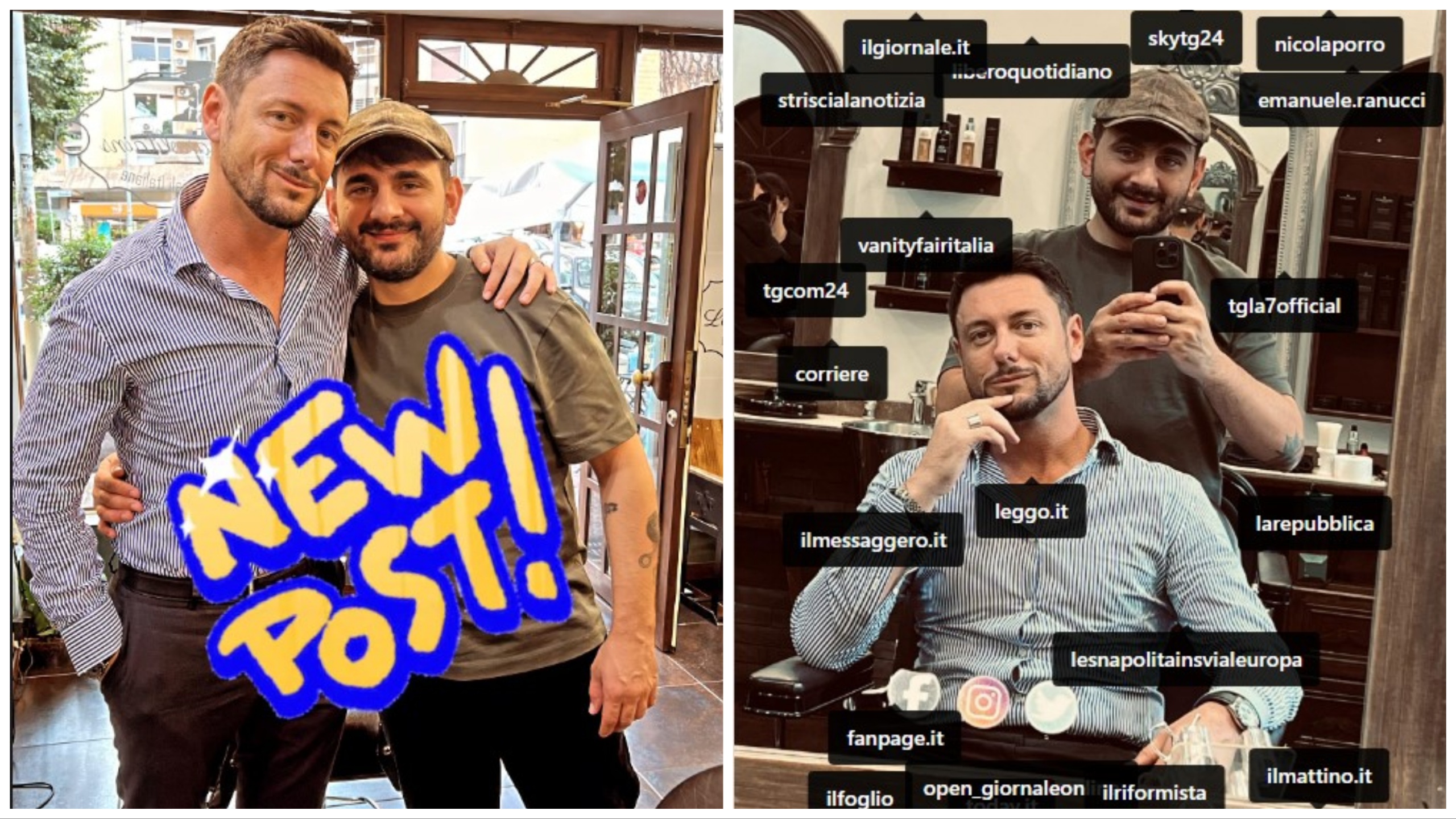 Giambruno regresa (sin tupé) y desafía a Striscia la Notizia: así es como