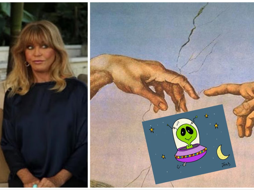 Goldie Hawn: “Un extraterrestre me tocó, lo sentí como el dedo de Dios”