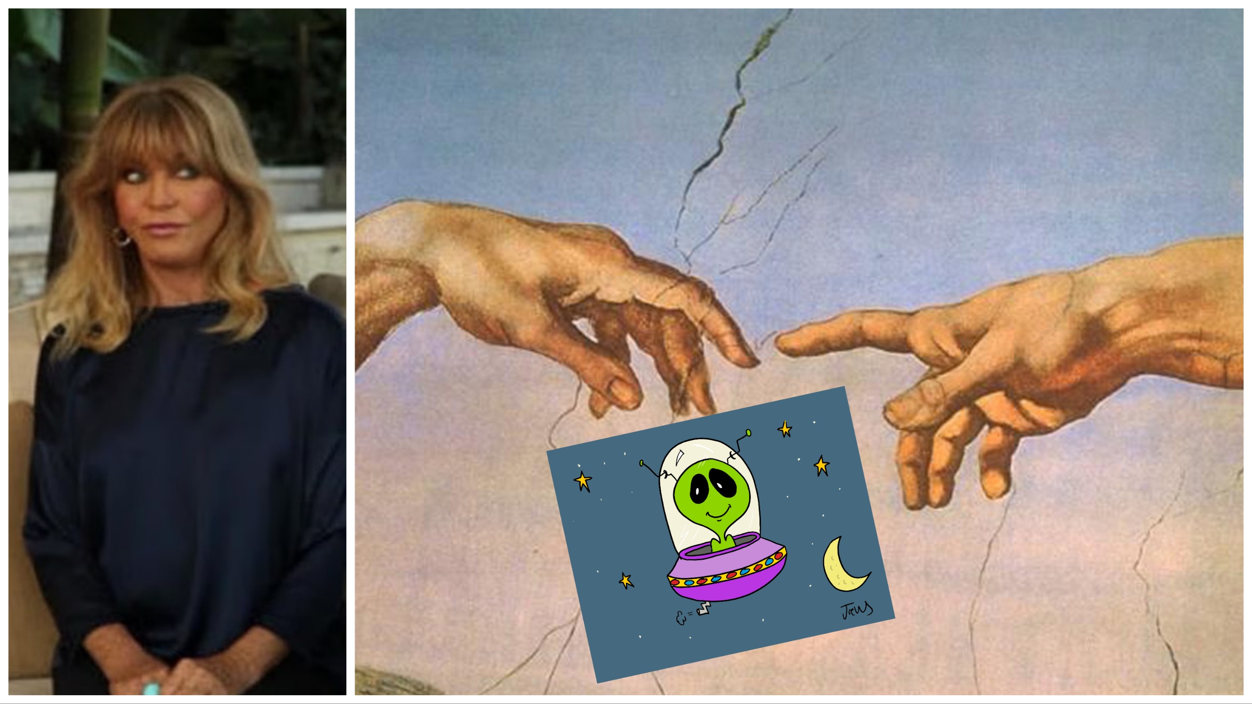 Goldie Hawn: “Un extraterrestre me tocó, lo sentí como el dedo de Dios”