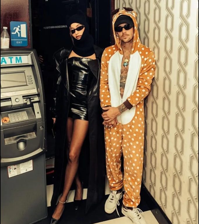 La tenue d'Halloween de Hailey et Justin Bieber