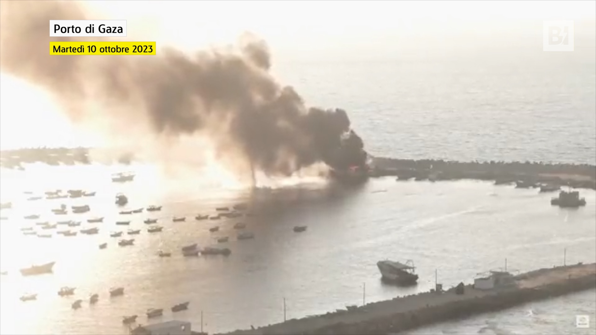 Israel ataca el puerto de Gaza: Barcos pesqueros en…