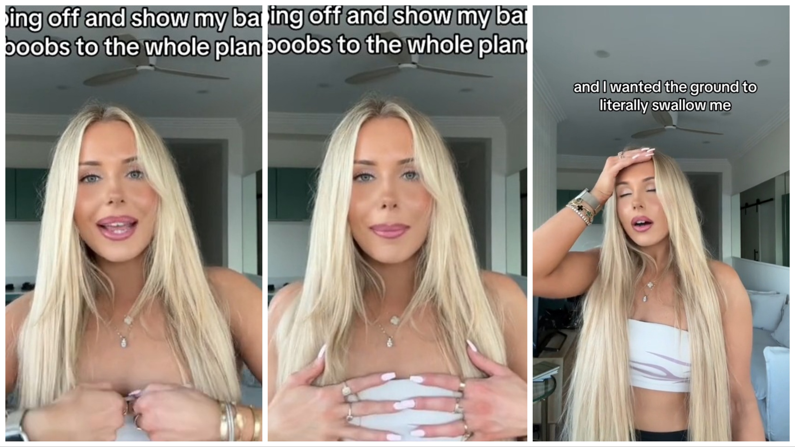 Influencer toma equipaje y queda colgado al viento: vergüenza en el vuelo