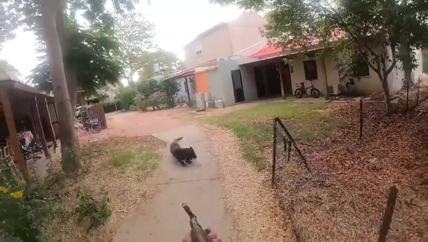 Ataque de Hamás grabado con GoPro: ni siquiera los perros se salvan