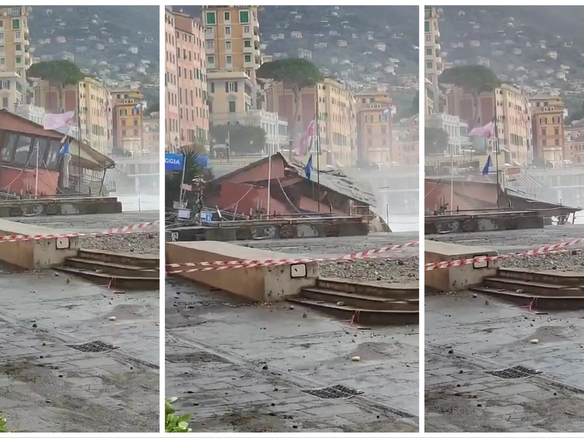 Sturmflut in Camogli zerstört historisches Rai-Fiction-Restaurant: virales Video