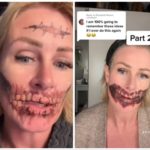 tatuaggi horror madre rimane faccia coperta