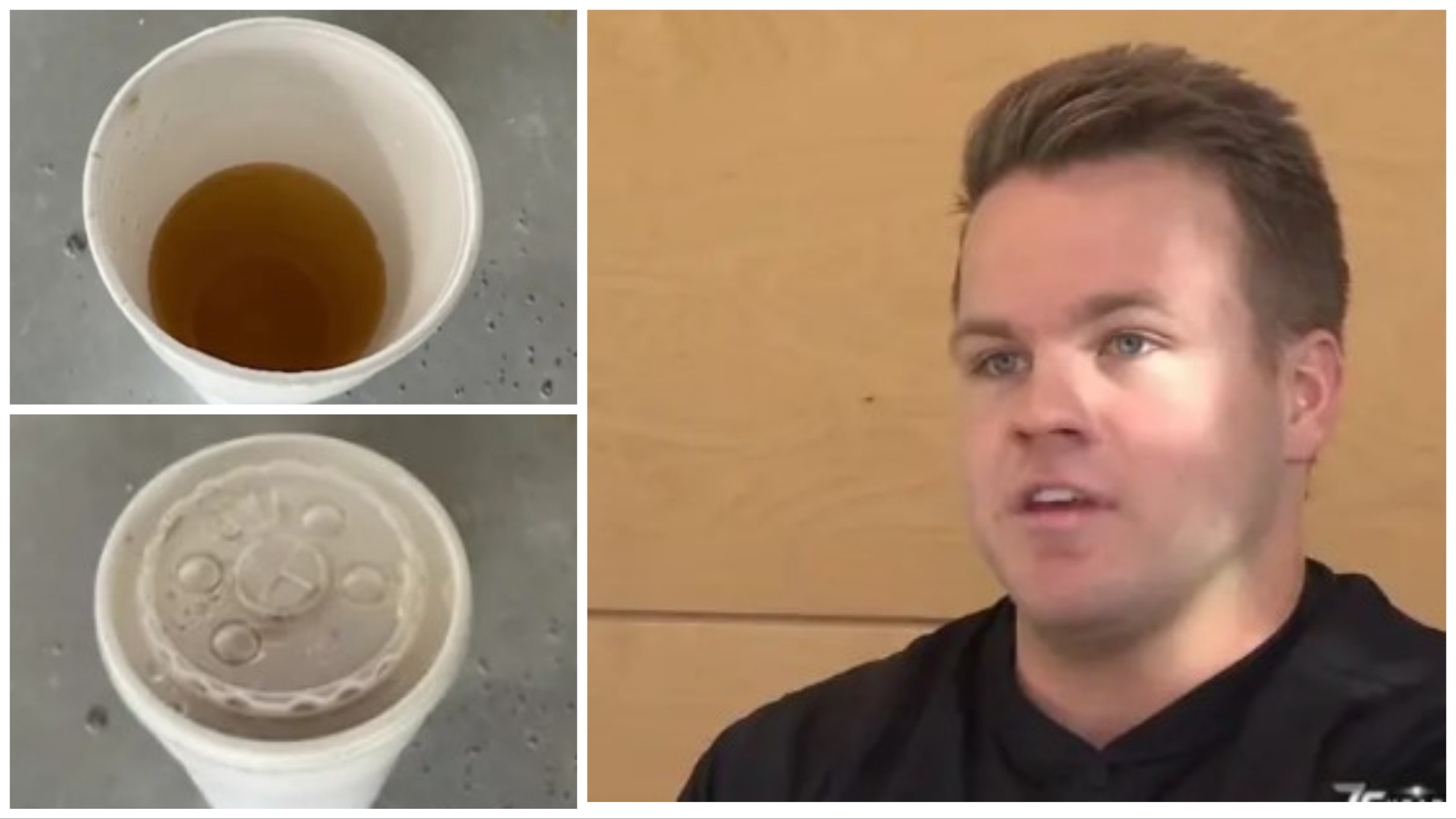 El mensajero se equivoca en el vaso y entrega orina en lugar de la bebida: el cliente se la bebe