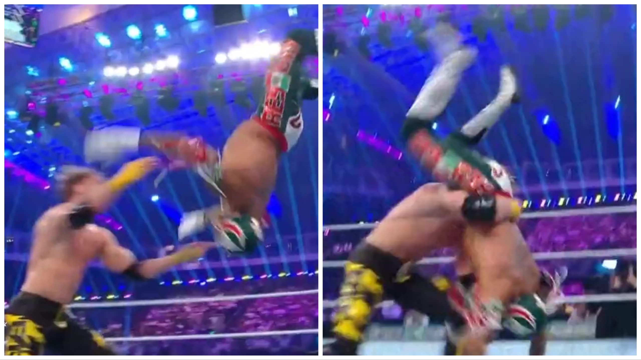 El luchador Rey Mysterio corre el riesgo de morir en el ring: salvado por Logan Paul