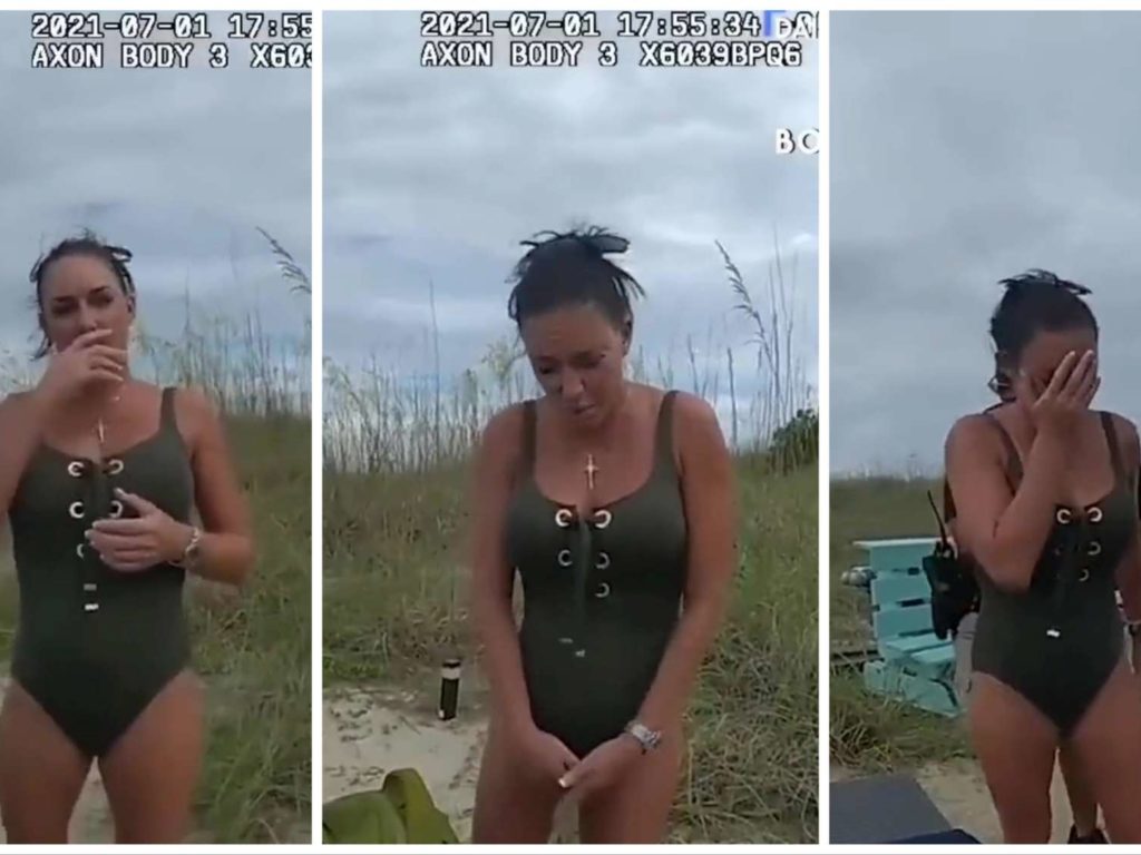 Sie benutzt am Strand einen Vibrator und wird verhaftet: Video der Polizei veröffentlicht