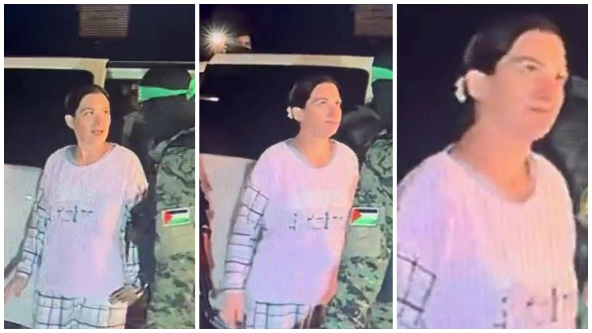 Ex rehén israelí se convierte en heroína por la mirada que desafía al carcelero