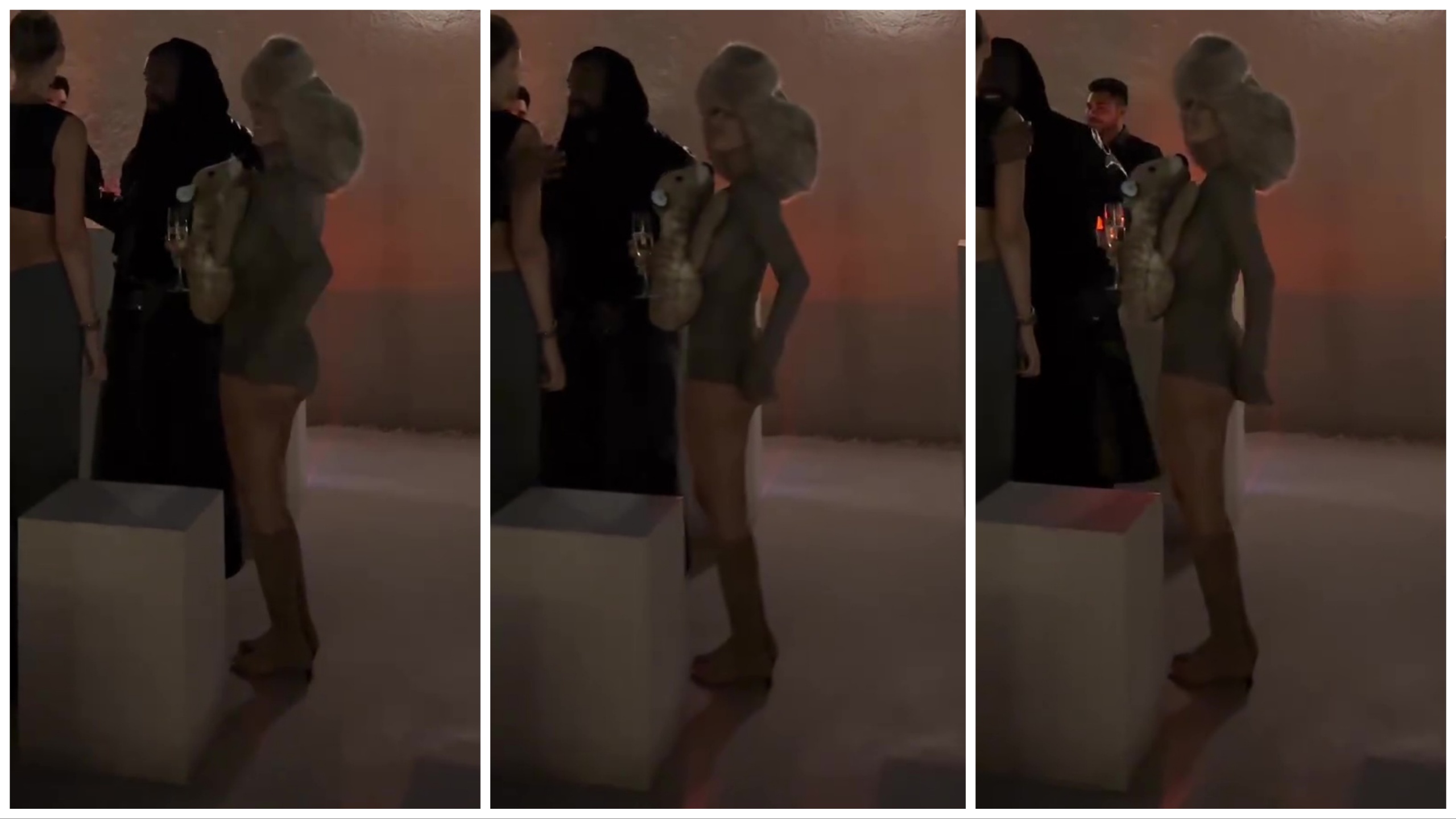 Bianca Censori nell'islamica Dubai rischia grosso: lei mostra la chiappa