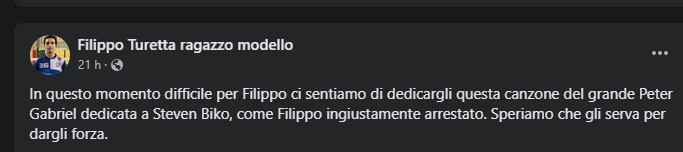 La page Facebook folle en faveur de Filippo Turetta