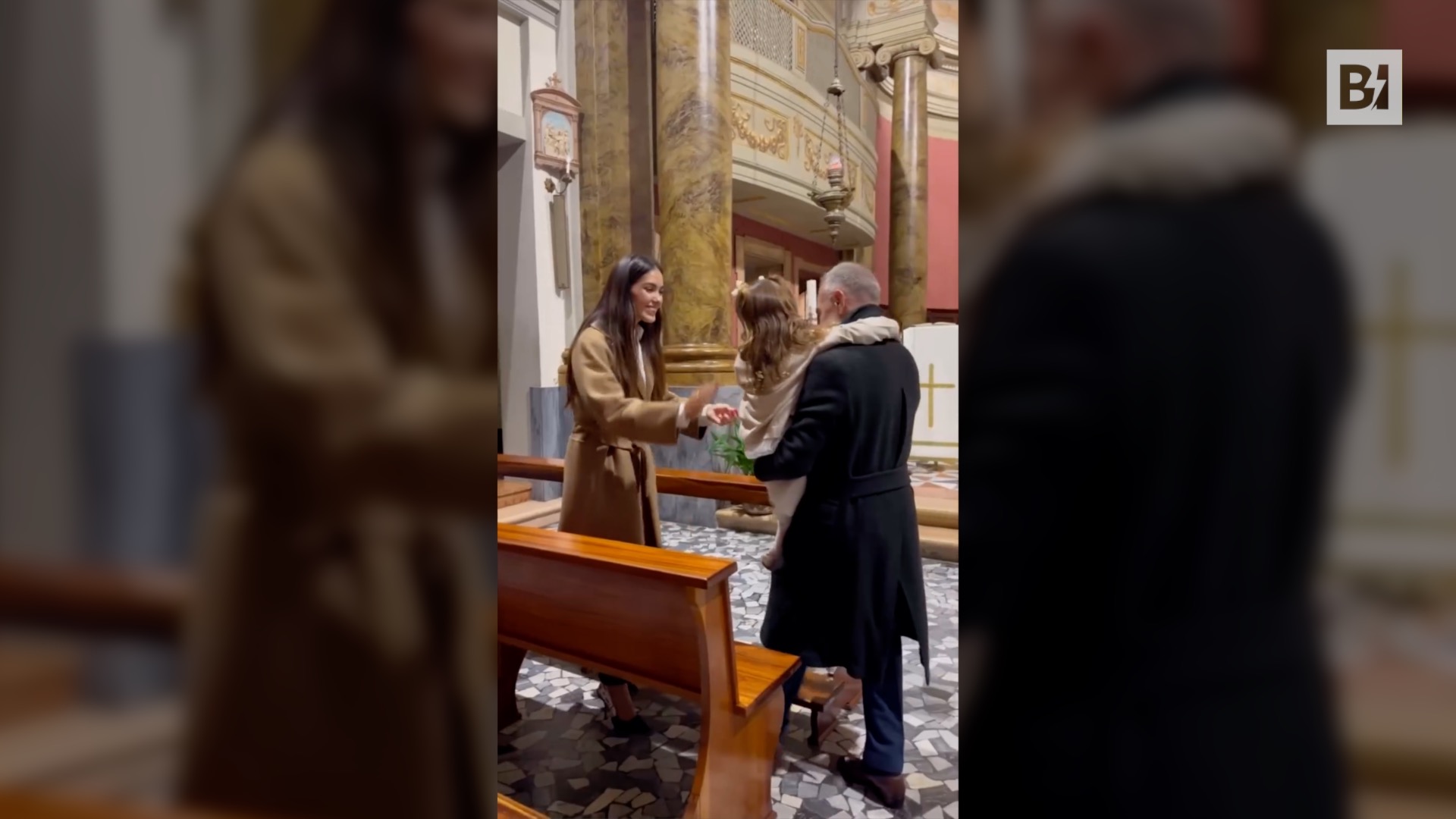 Gianluca Vacchi bautiza a su hija Blu Jerusalema