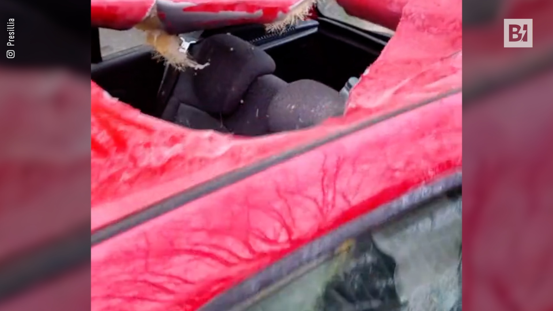 ¿Meteororito contra el techo del coche? Amarillo a…