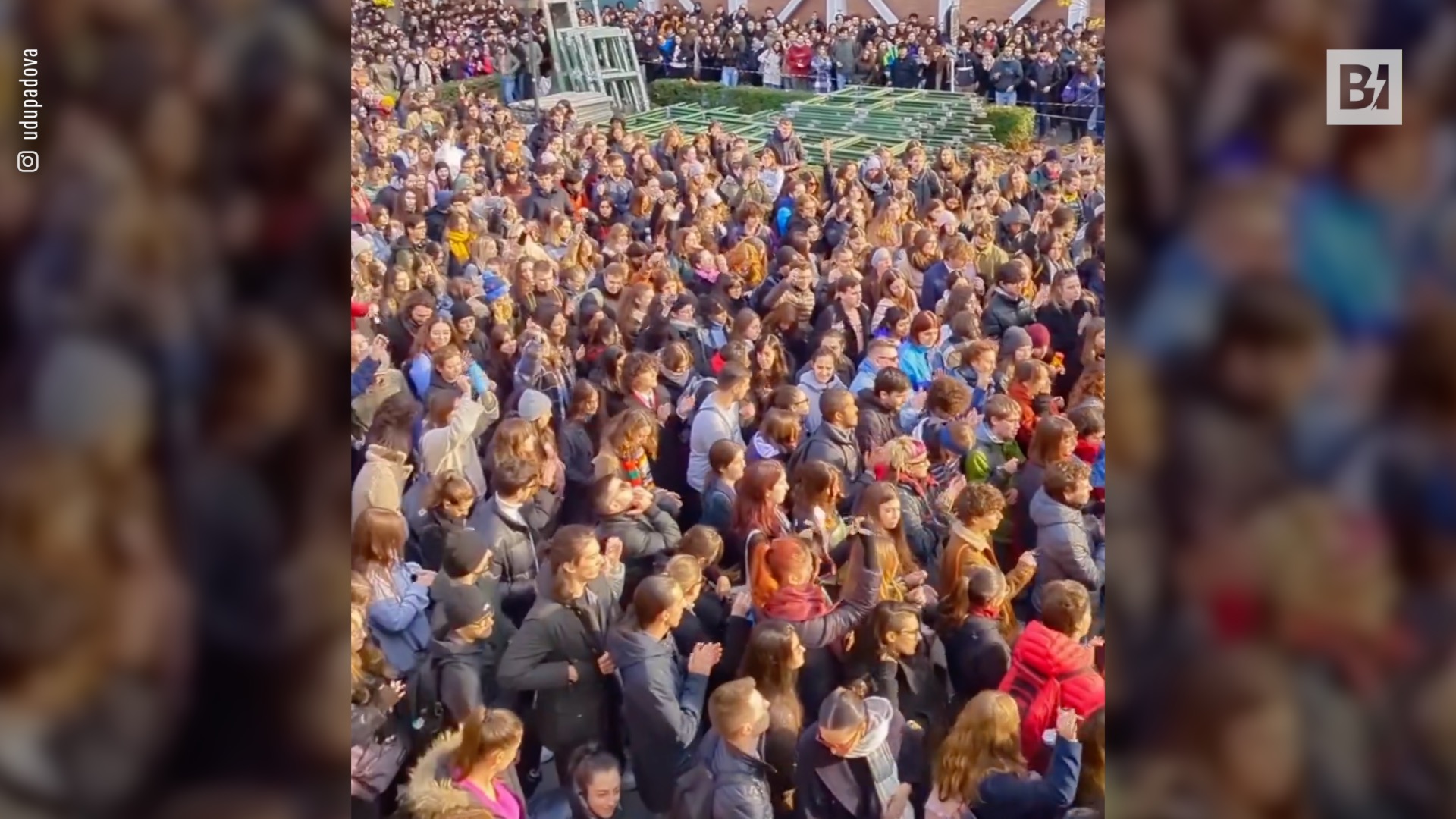 Un minuto de ruido para Giulia Cecchettin en la Universidad…