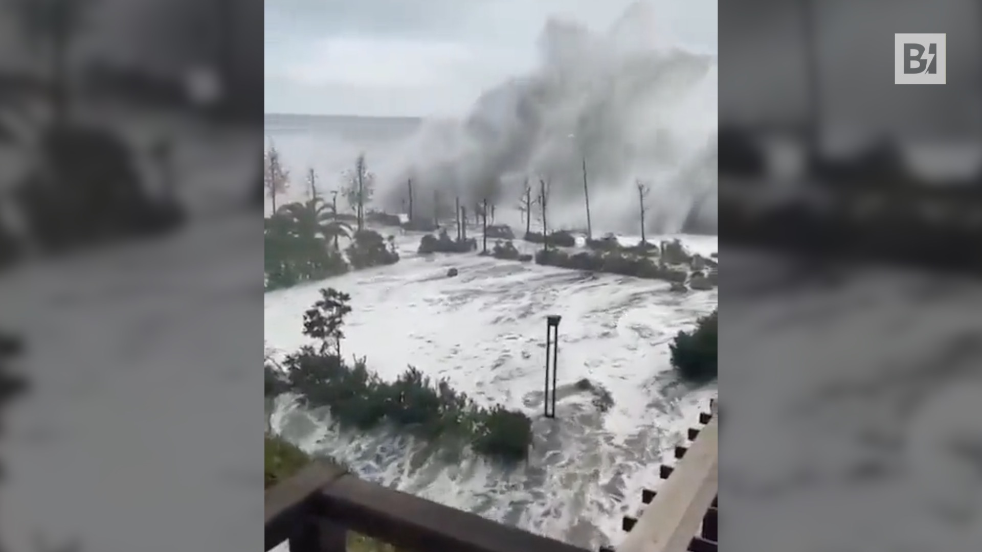 Olas gigantes y vientos fuertes: la tormenta ruge…