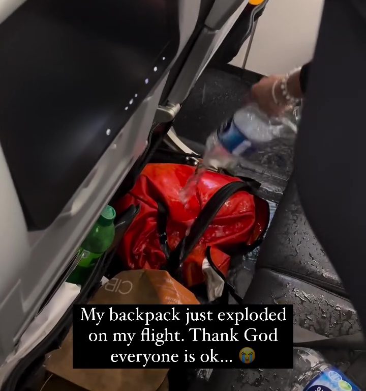 La powerbank d'un influenceur prend feu dans un avion : panique à bord