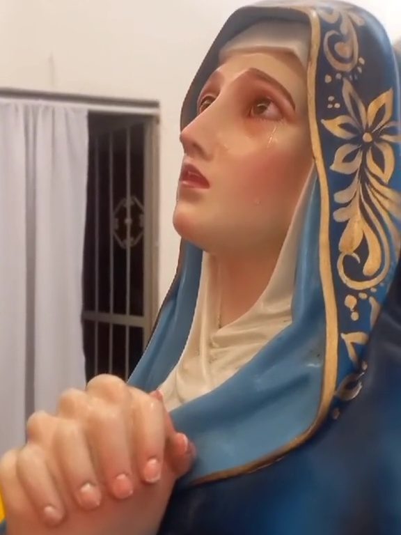 Aparece una nueva Virgen de Trevignano en México: llora a mares