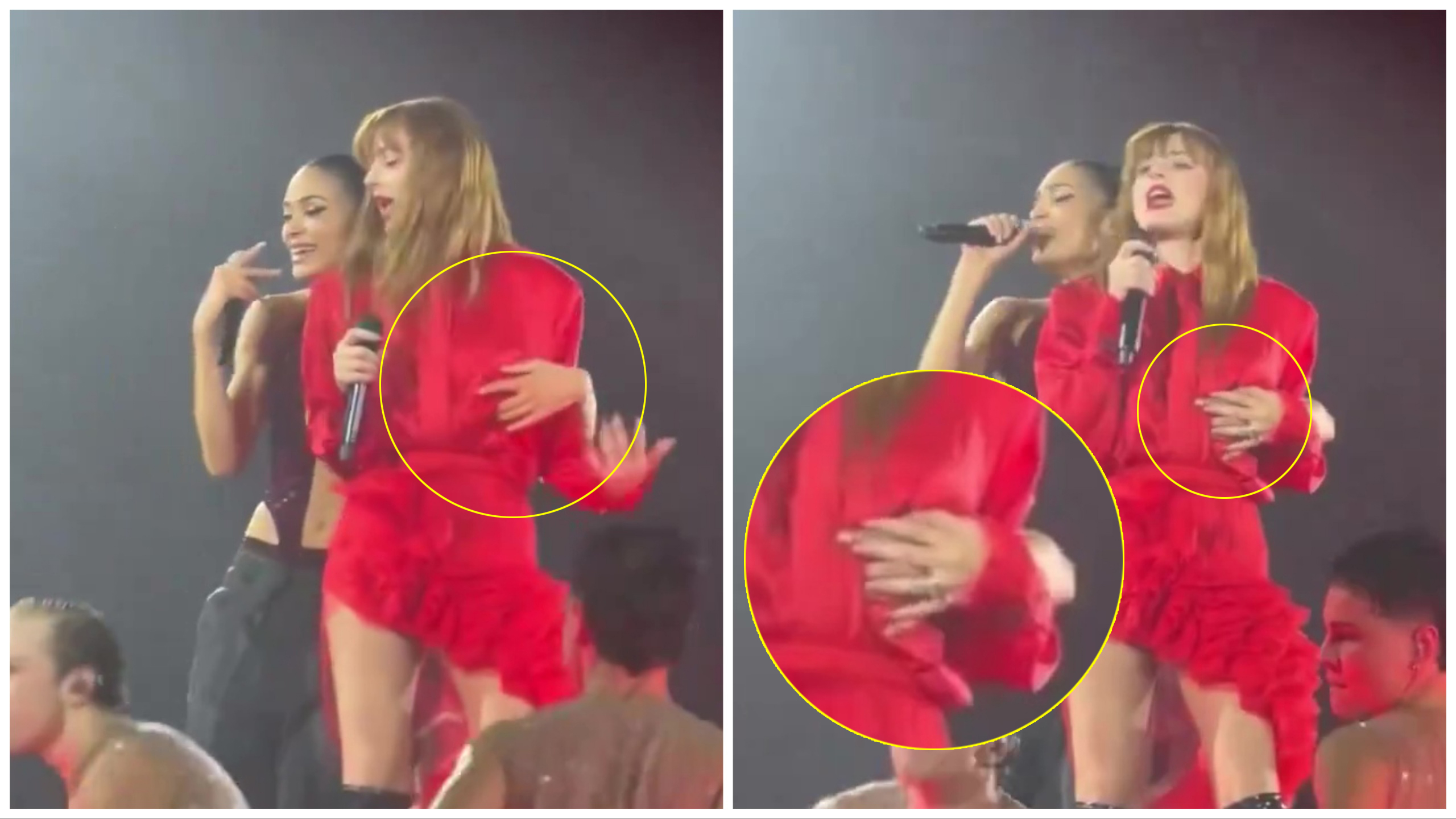 Elodie e la palpatina furba ad Annalisa: esplodono i social