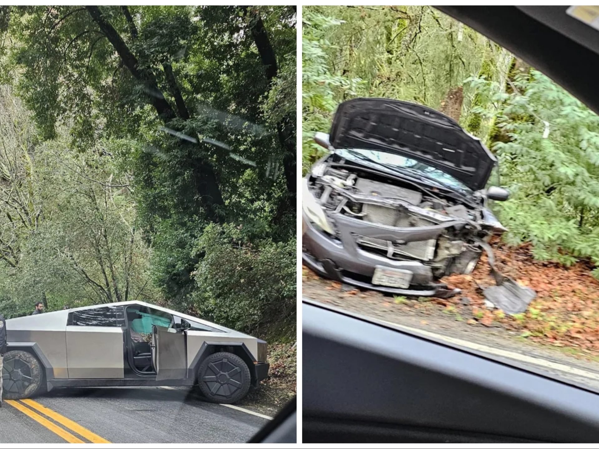 Primo incidente per un Tesla Cybertruck: demolisce una Toyota