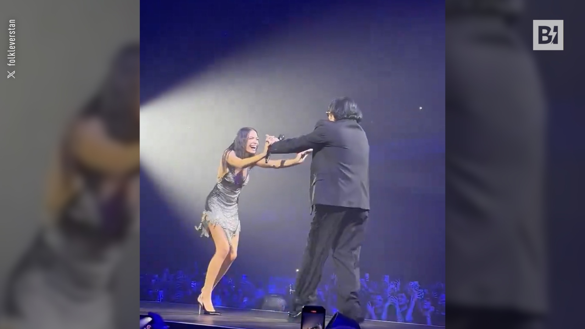 Elodie y Renato Zero, una pareja inédita en Florencia